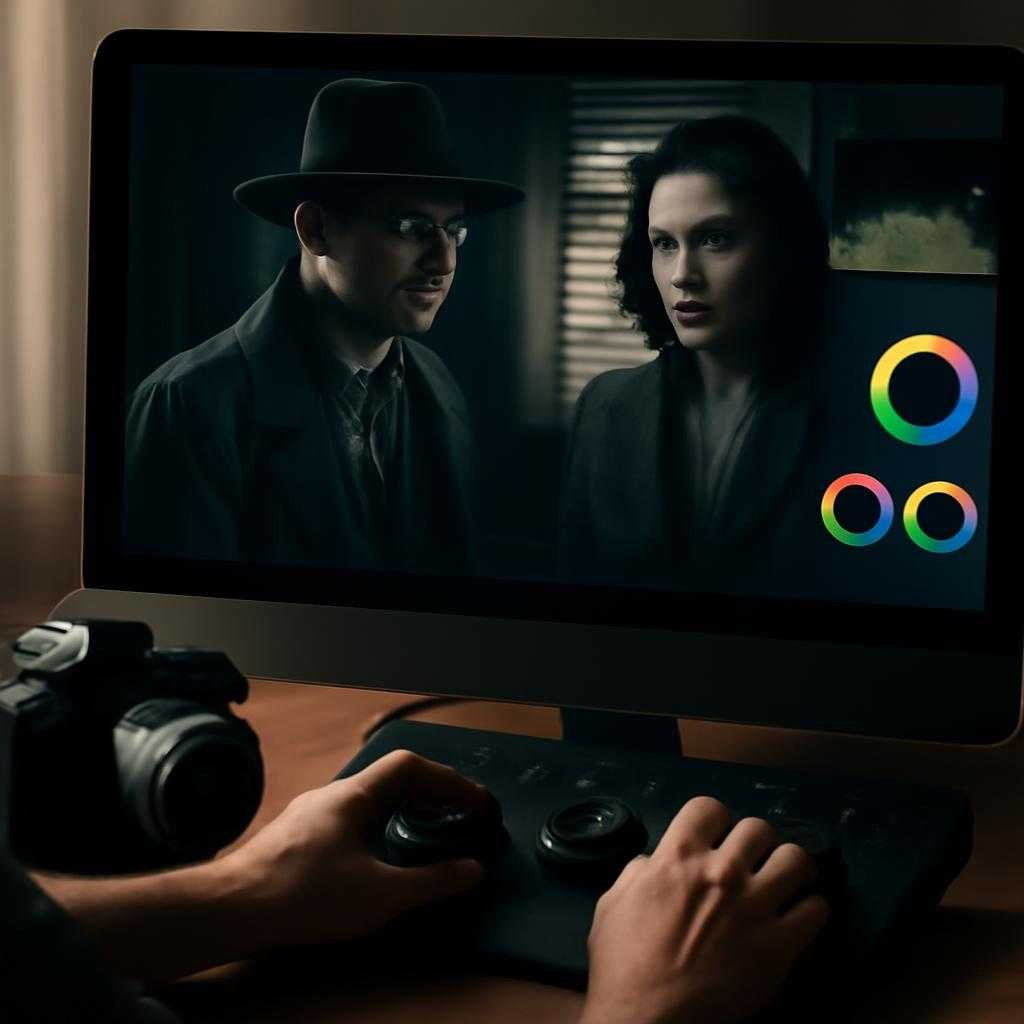 цветокоррекция в нуарном сериале