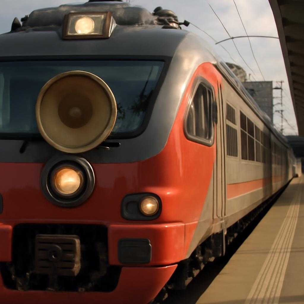 звук городской электрички